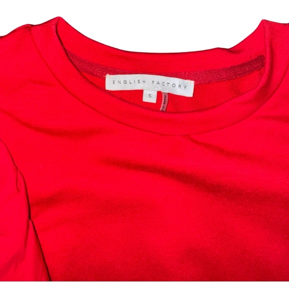 English Factory Vibrant Red Dress - Picture 3 of 3